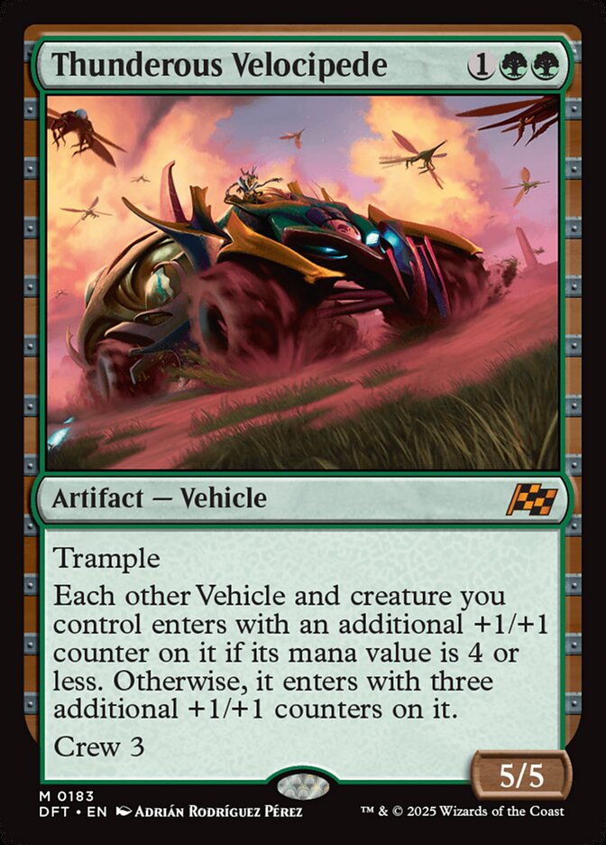 Velocípede Trovejante / Thunderous Velocipede - Magic: The Gathering - MoxLand