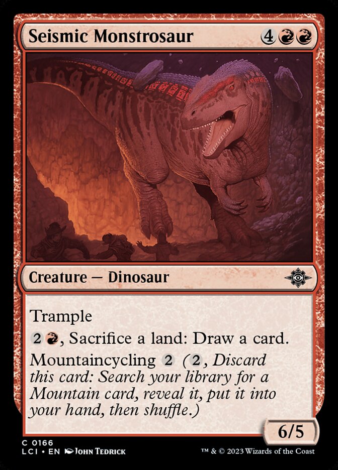 Monstrossauro Sísmico / Seismic Monstrosaur - Magic: The Gathering - MoxLand