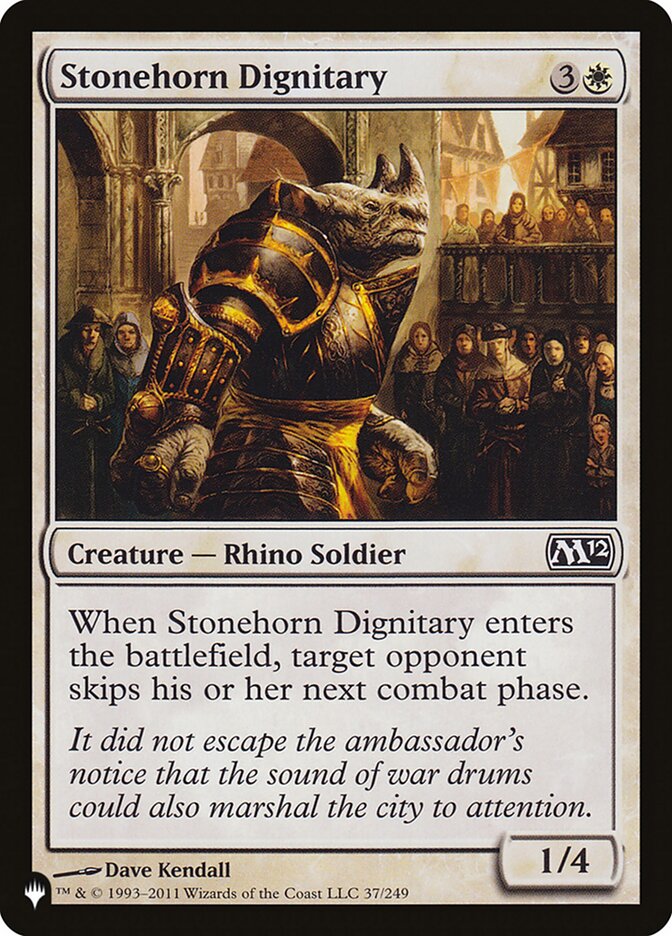 Dignitário Corno-de-pedra / Stonehorn Dignitary - Magic: The Gathering - MoxLand
