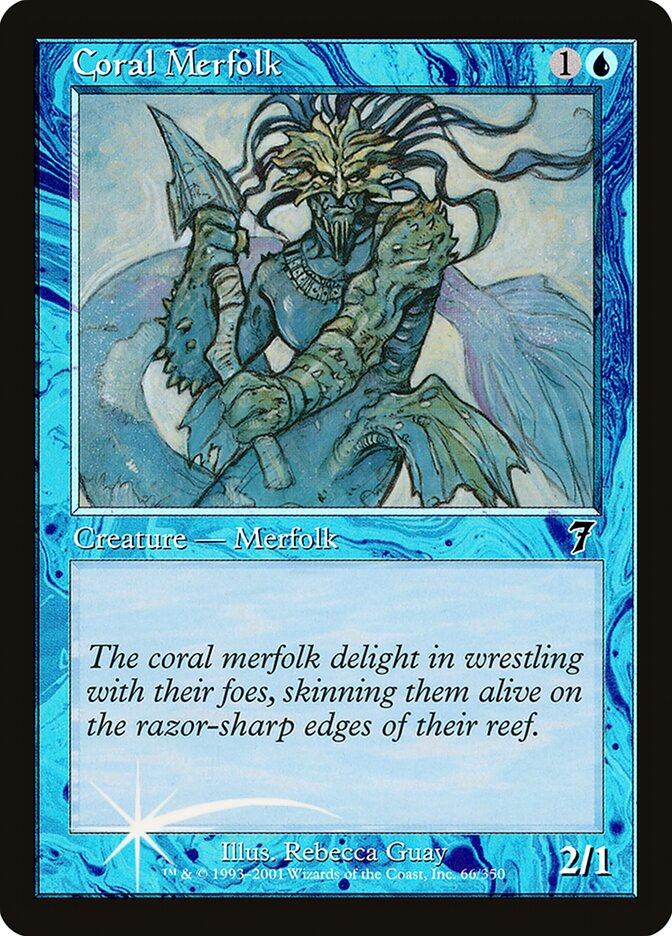 Tritões dos Corais / Coral Merfolk - Magic: The Gathering - MoxLand
