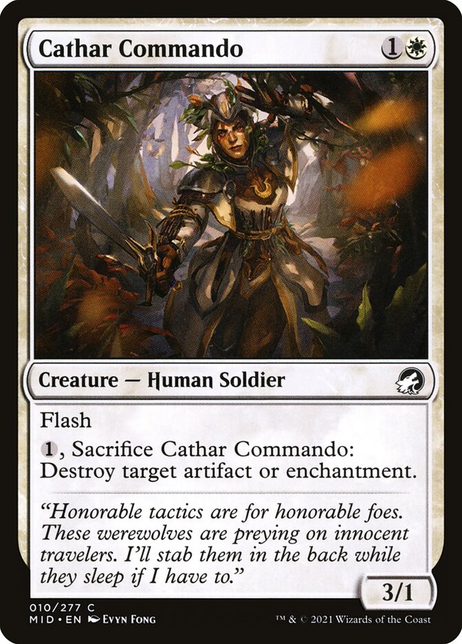 Comando Cátaro / Cathar Commando - Magic: The Gathering - MoxLand
