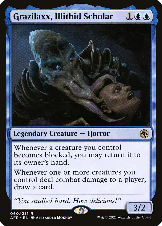 Grazilaxx, Erudito Ilitíde / Grazilaxx, Illithid Scholar - Magic: The Gathering - MoxLand