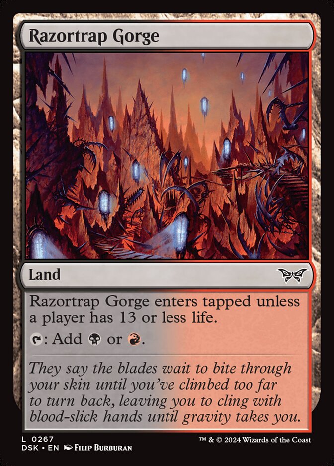 Desfiladeiro Navalharapuca / Razortrap Gorge - Magic: The Gathering - MoxLand