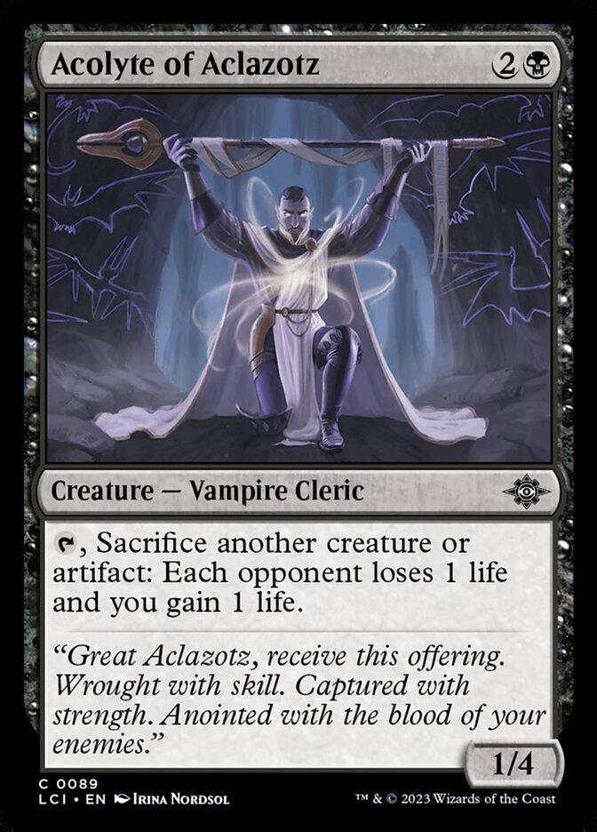 Acólito de Aclazotz / Acolyte of Aclazotz - Magic: The Gathering - MoxLand