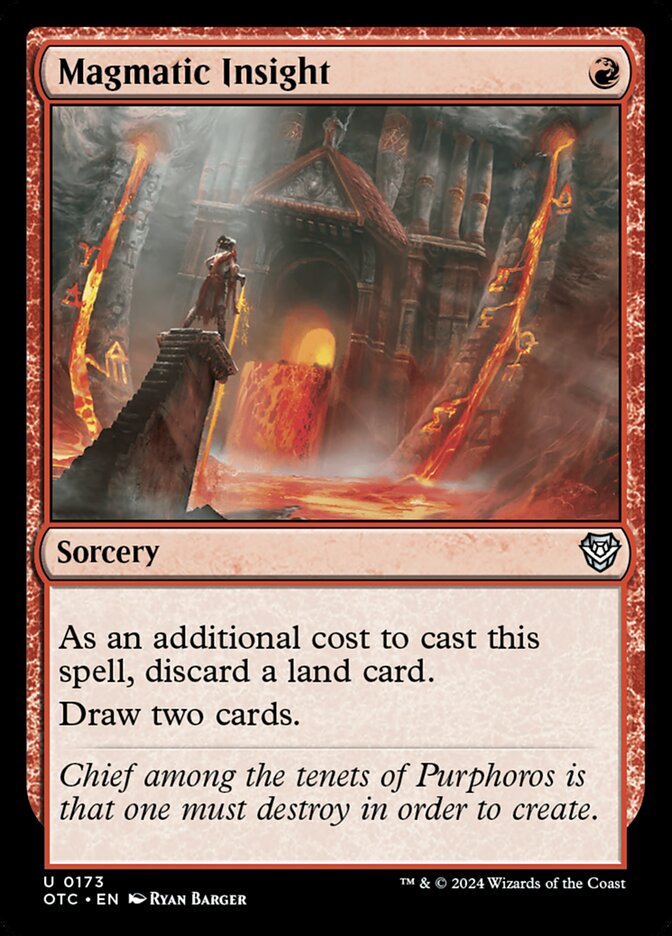 Percepção Magmática / Magmatic Insight - Magic: The Gathering - MoxLand