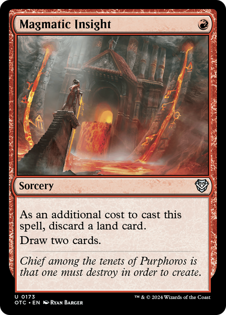 Percepção Magmática / Magmatic Insight - Magic: The Gathering - MoxLand