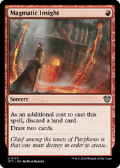 Percepção Magmática / Magmatic Insight - Magic: The Gathering - MoxLand