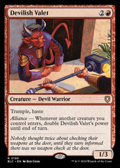Recepcionista Diabólico / Devilish Valet - Magic: The Gathering - MoxLand