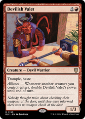 Recepcionista Diabólico / Devilish Valet - Magic: The Gathering - MoxLand