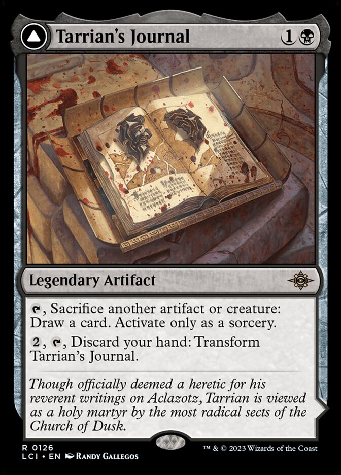 Diário de Tarrian / Tarrian's Journal - Magic: The Gathering - MoxLand