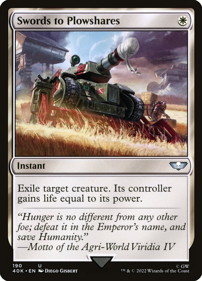 Espadas em Arados / Swords to Plowshares - Magic: The Gathering - MoxLand
