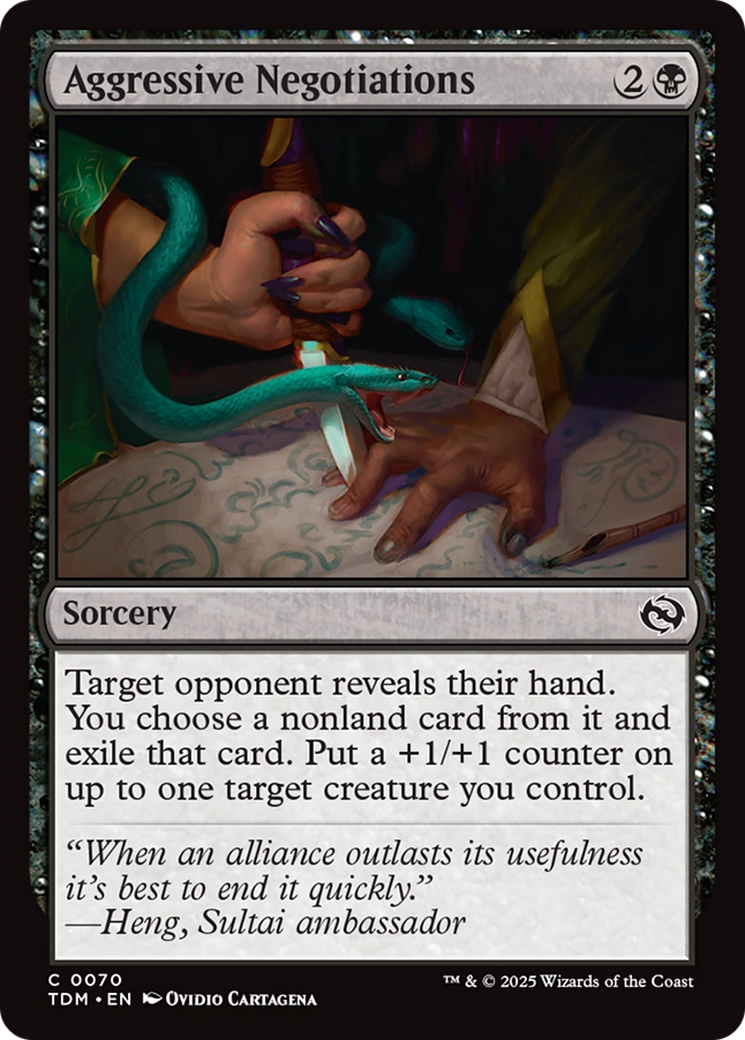 Negociações Agressivas / Aggressive Negotiations - Magic: The Gathering - MoxLand