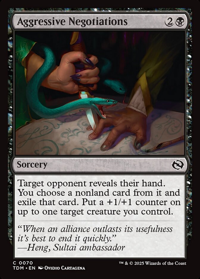 Negociações Agressivas / Aggressive Negotiations - Magic: The Gathering - MoxLand