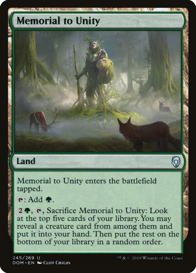 Memorial à Unidade / Memorial to Unity - Magic: The Gathering - MoxLand