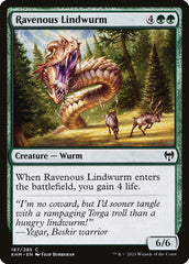 Serpente Chifrada Voraz / Ravenous Lindwurm - Magic: The Gathering - MoxLand