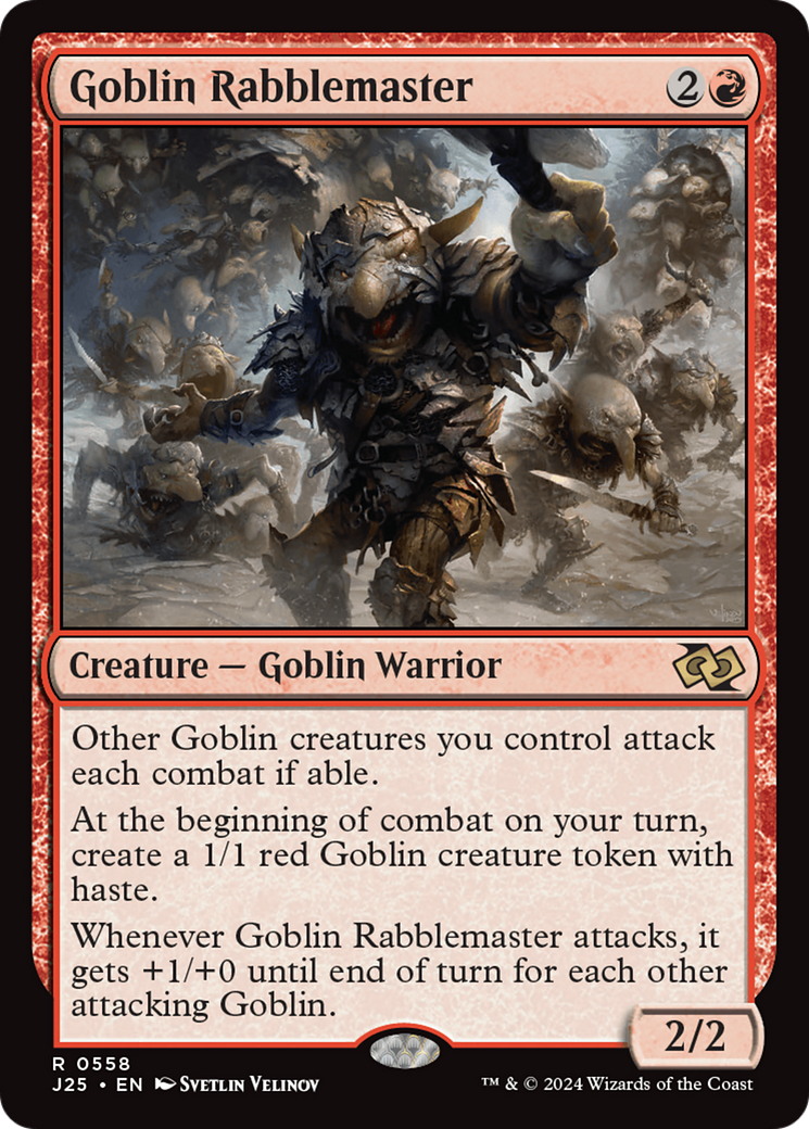 Goblin Líder da Plebe / Goblin Rabblemaster - Magic: The Gathering - MoxLand