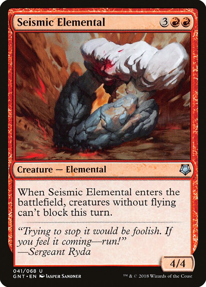 Elemental Sísmico / Seismic Elemental - Magic: The Gathering - MoxLand