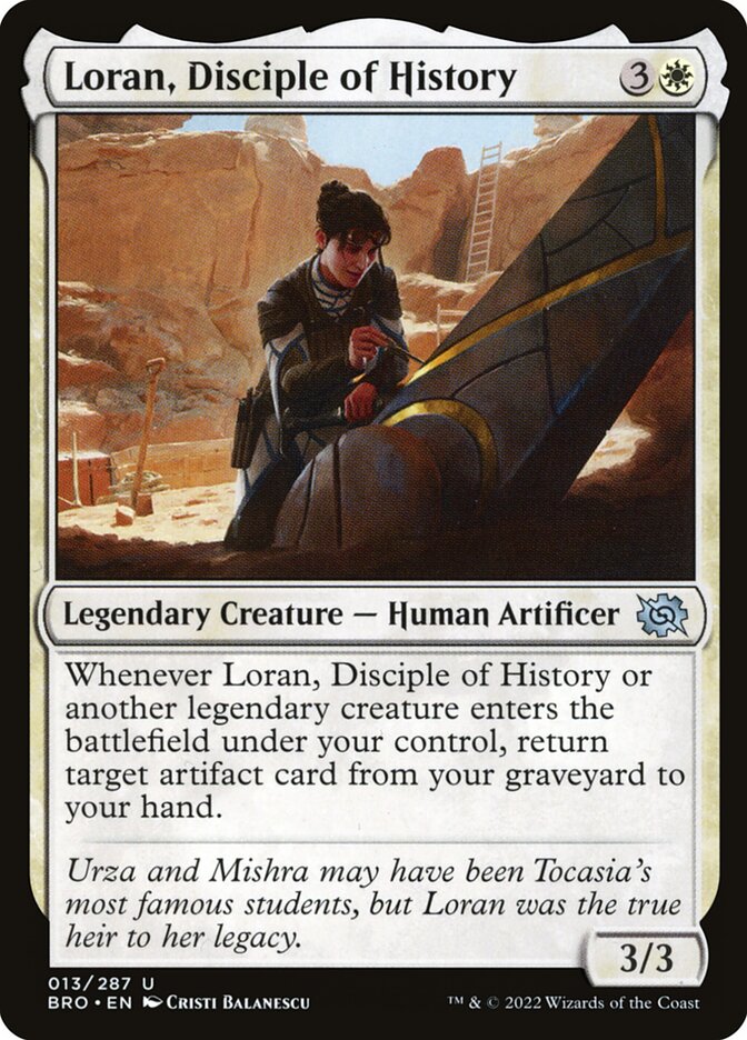 Loran, Discípula da História / Loran, Disciple of History - Magic: The Gathering - MoxLand