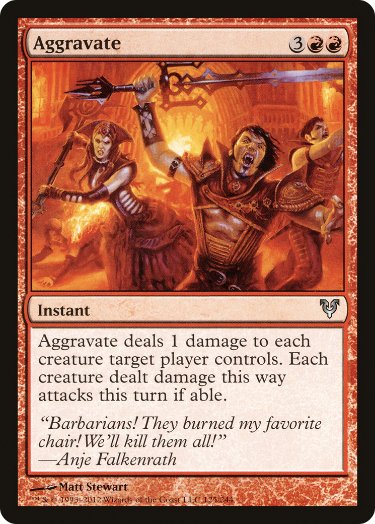 Irritar / Aggravate - Magic: The Gathering - MoxLand