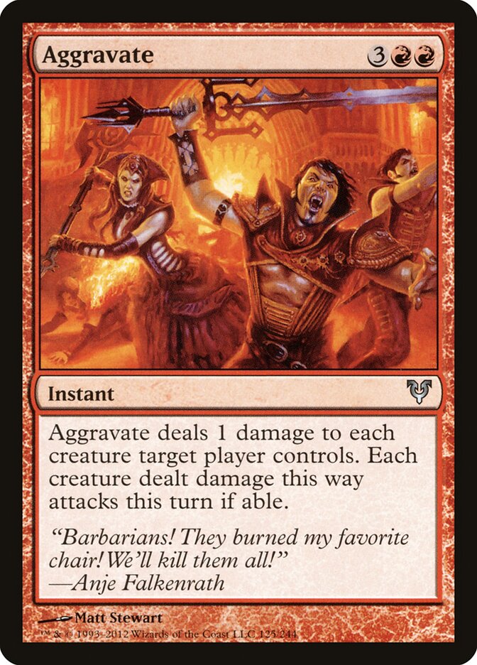 Irritar / Aggravate - Magic: The Gathering - MoxLand