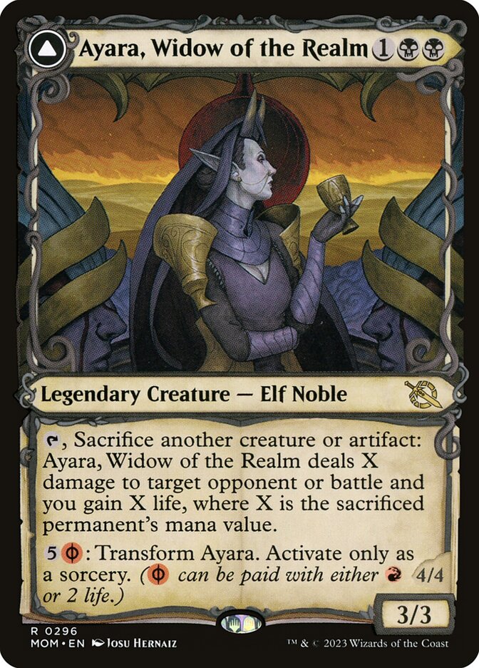 Ayara, Viúva do Reino / Ayara, Widow of the Realm - Magic: The Gathering - MoxLand