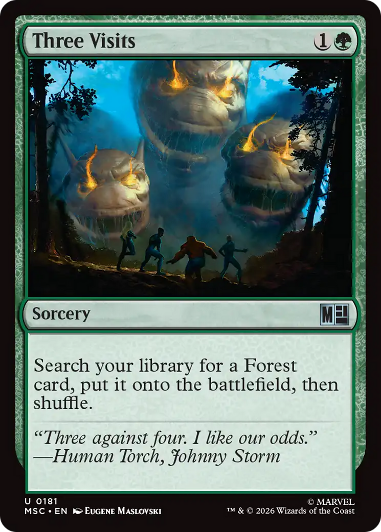 Três Visitas / Three Visits - Magic: The Gathering - MoxLand