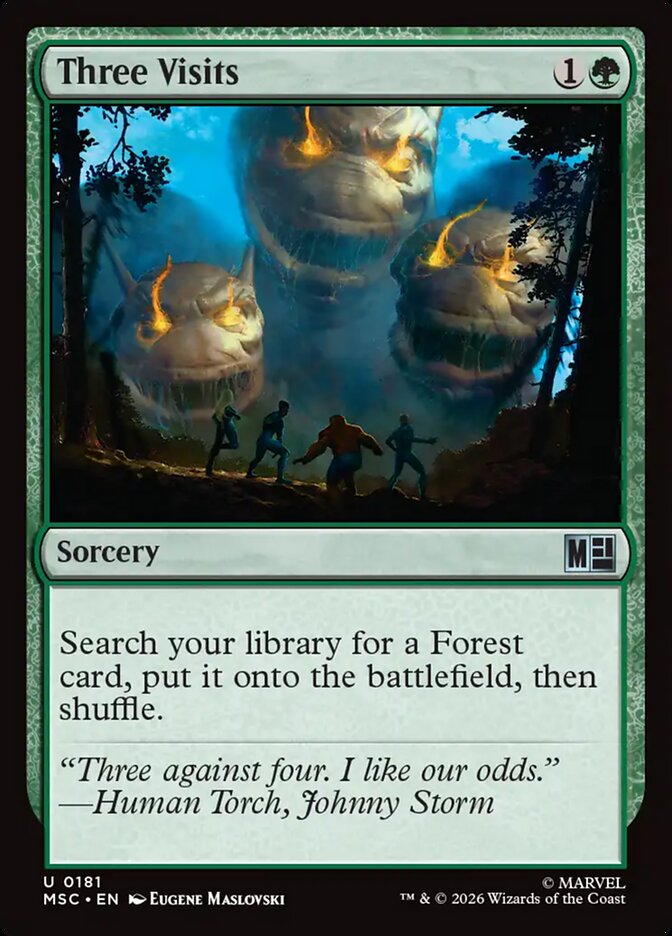 Três Visitas / Three Visits - Magic: The Gathering - MoxLand