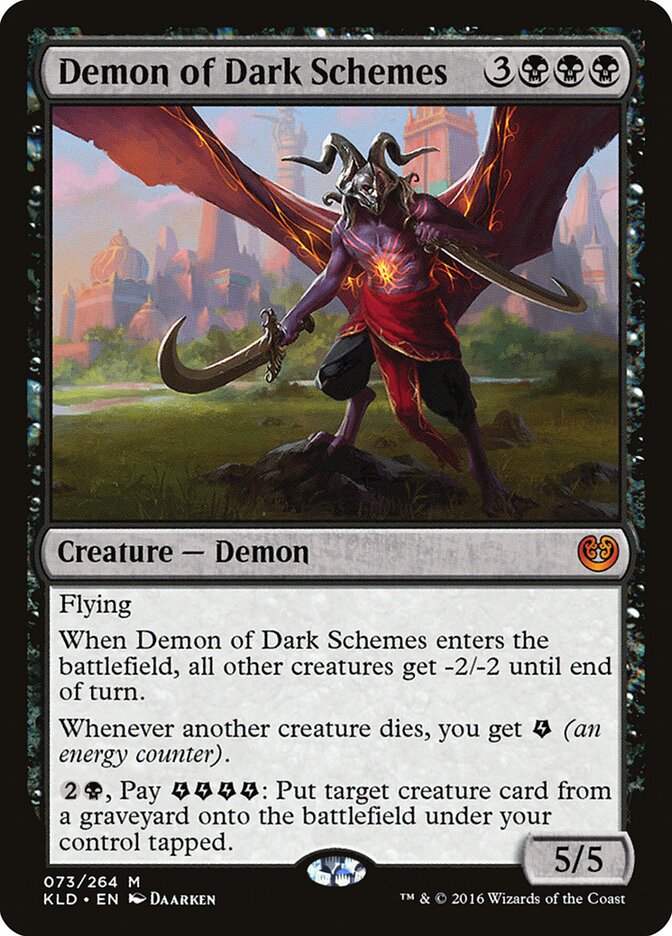 Demônio dos Esquemas Sombrios / Demon of Dark Schemes - Magic: The Gathering - MoxLand
