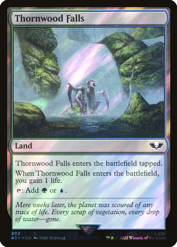 Cachoeira dos Espinhos / Thornwood Falls - Magic: The Gathering - MoxLand