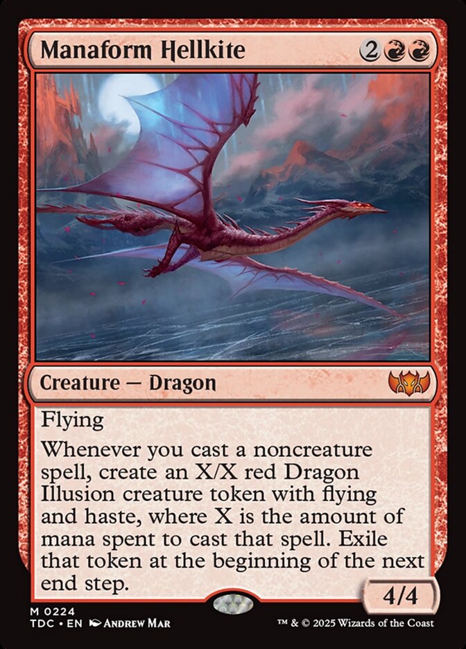 Dragão Avérneo Manaforme / Manaform Hellkite - Magic: The Gathering - MoxLand