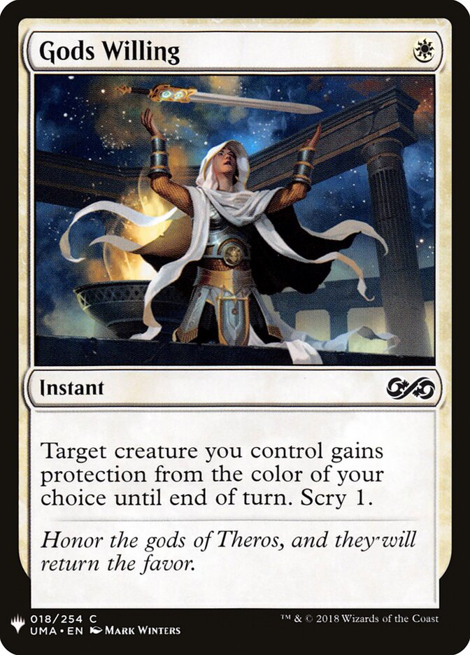 Vontade dos Deuses / Gods Willing - Magic: The Gathering - MoxLand