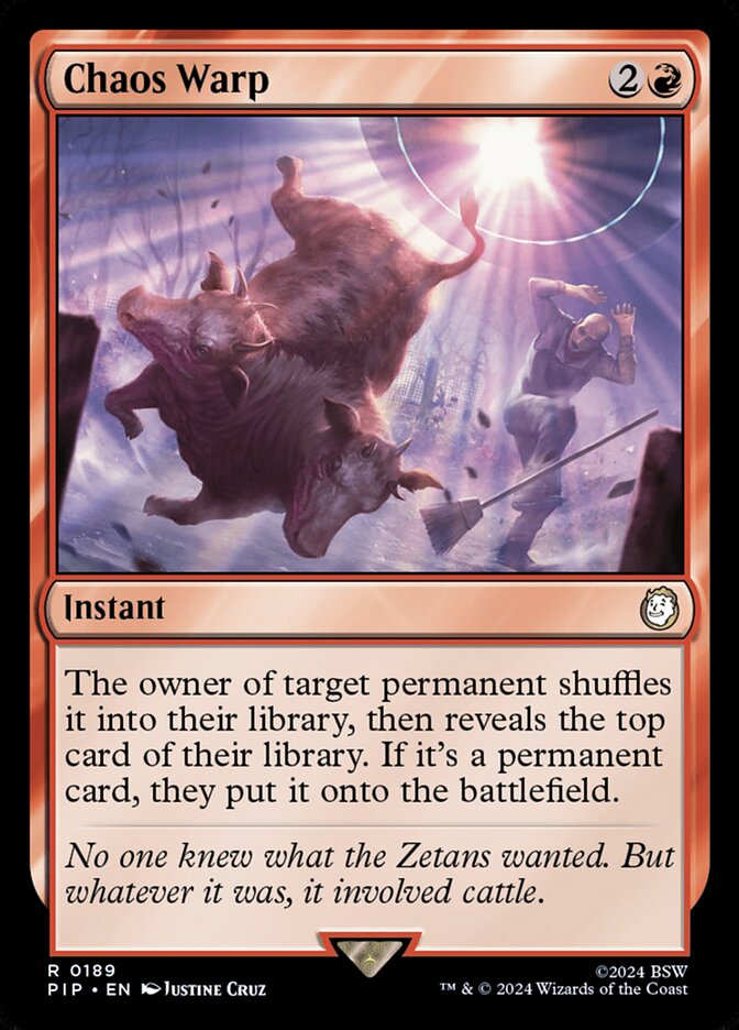 Distorção Caótica / Chaos Warp - Magic: The Gathering - MoxLand