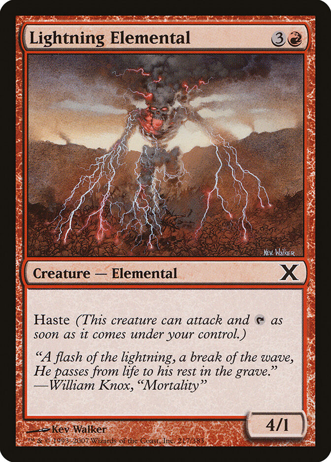 Elemental do Relâmpago / Lightning Elemental - Magic: The Gathering - MoxLand