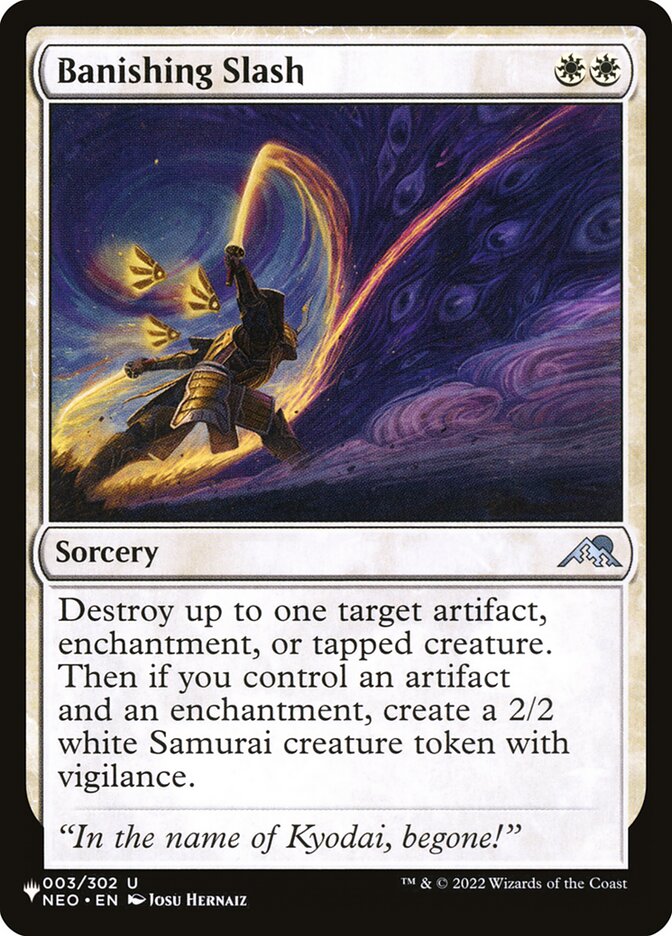Cutilada Banidora / Banishing Slash - Magic: The Gathering - MoxLand