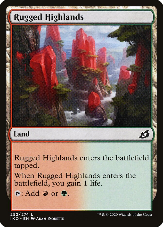 Planalto Acidentado / Rugged Highlands - Magic: The Gathering - MoxLand