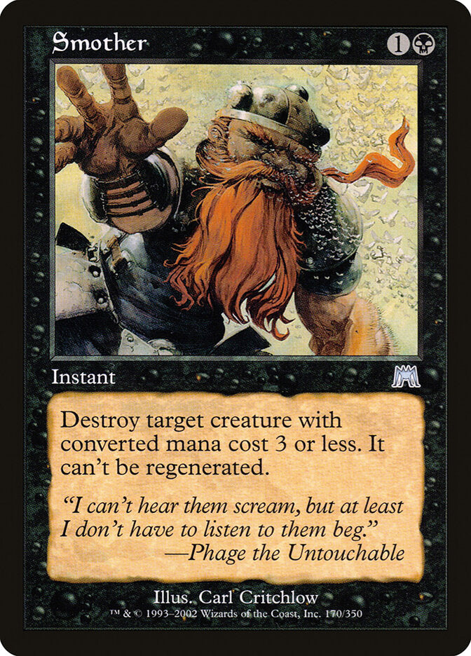Sufocamento / Smother - Magic: The Gathering - MoxLand