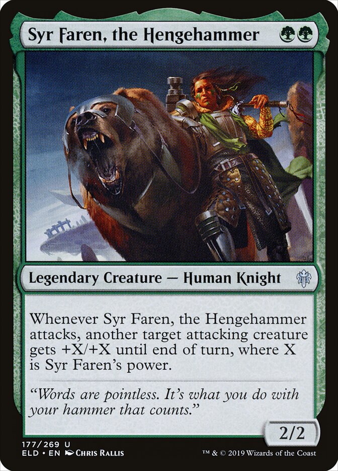 Syr Faren, Martelo do Círculo / Syr Faren, the Hengehammer - Magic: The Gathering - MoxLand