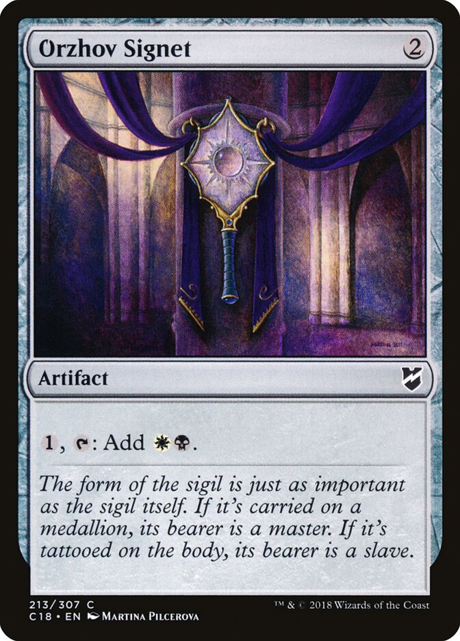 Sinete Orzhov / Orzhov Signet - Magic: The Gathering - MoxLand