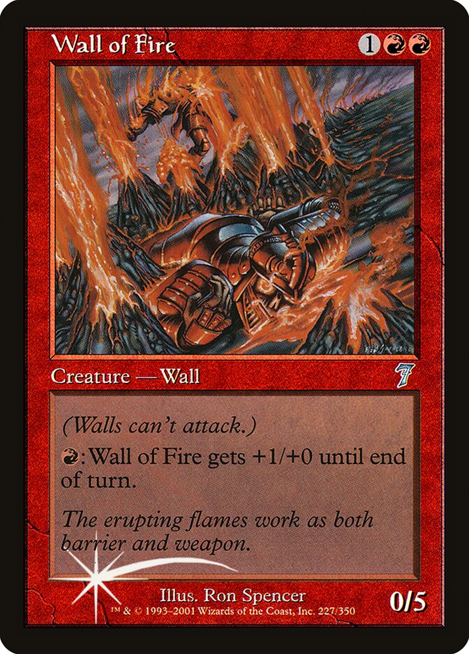 Barreira de Fogo / Wall of Fire - Magic: The Gathering - MoxLand