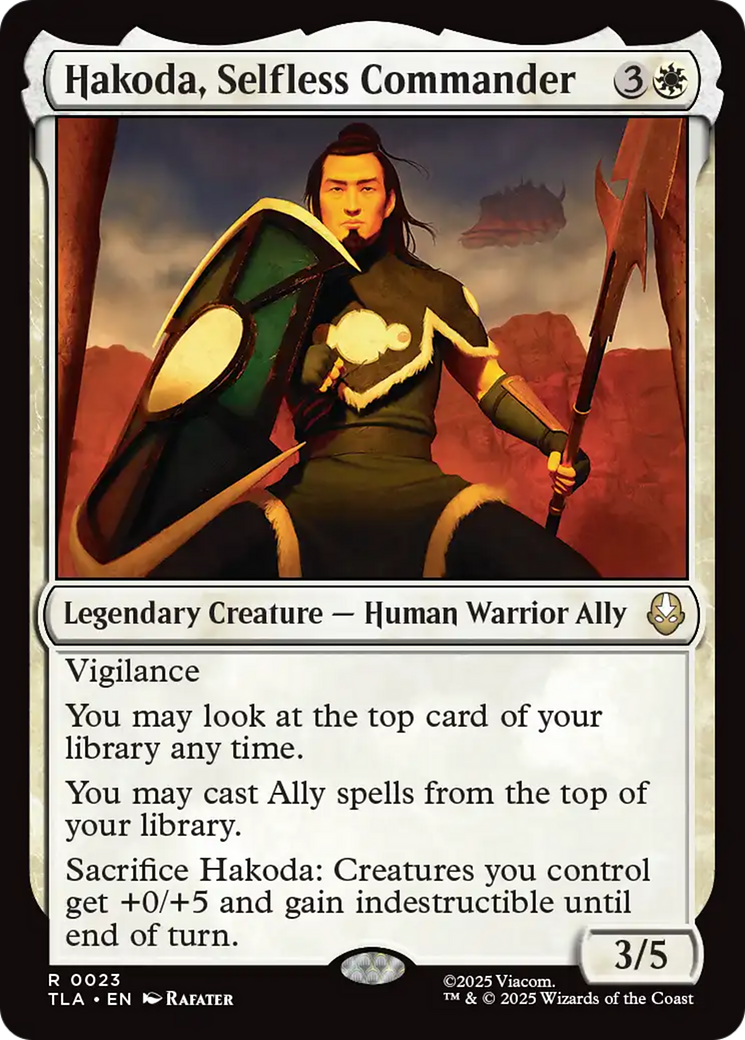 Hakoda, Comandante Altruísta / Hakoda, Selfless Commander - Magic: The Gathering - MoxLand