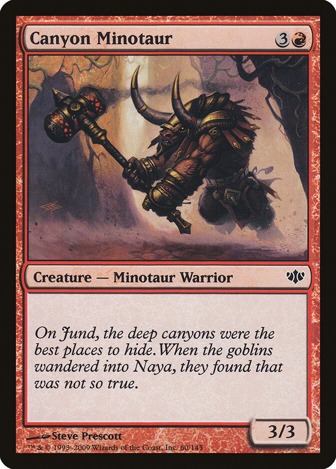 Minotauro do Desfiladeiro / Canyon Minotaur - Magic: The Gathering - MoxLand