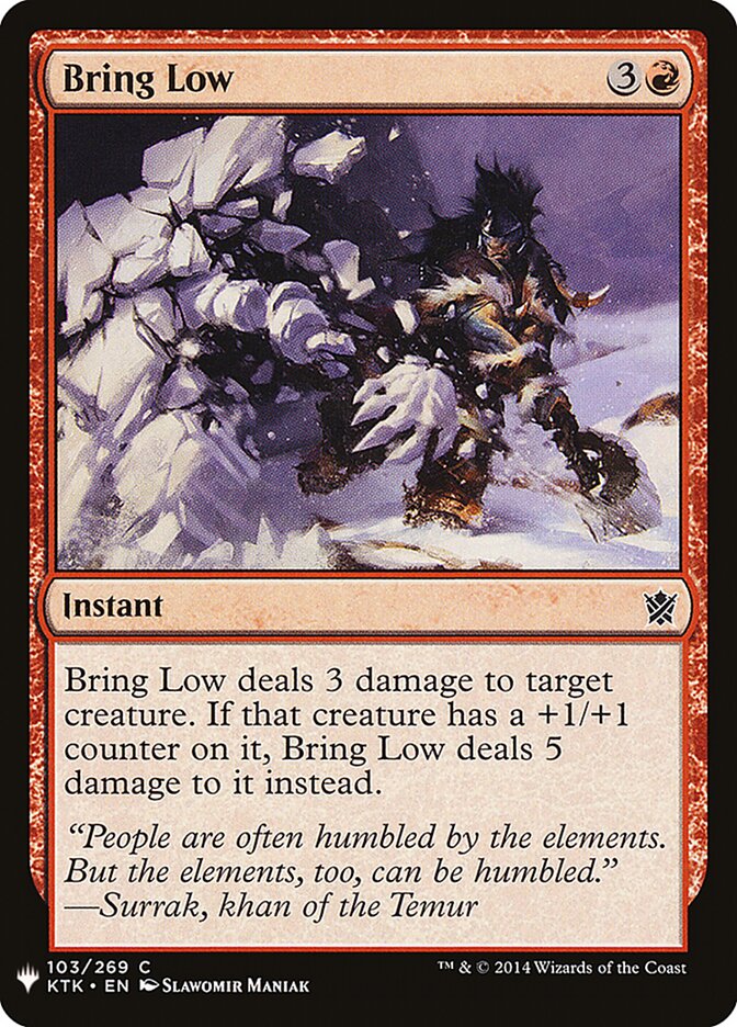 Levar ao Chão / Bring Low - Magic: The Gathering - MoxLand