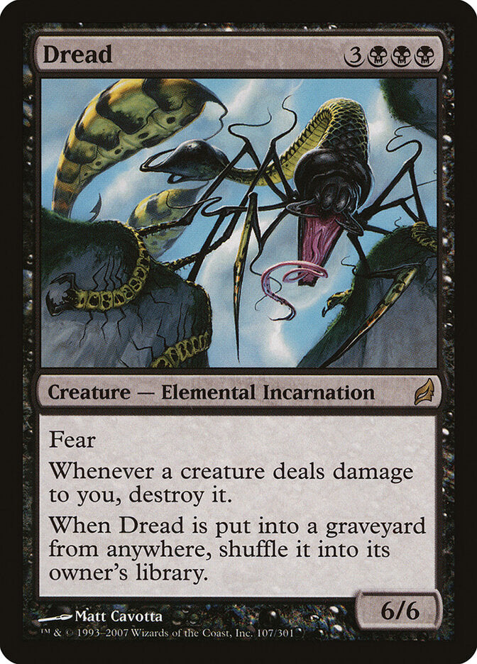Temor / Dread - Magic: The Gathering - MoxLand