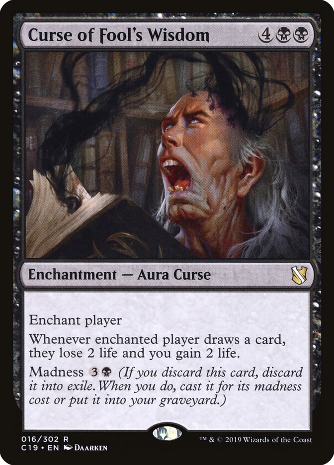 Maldição da Sabedoria do Tolo / Curse of Fool's Wisdom - Magic: The Gathering - MoxLand