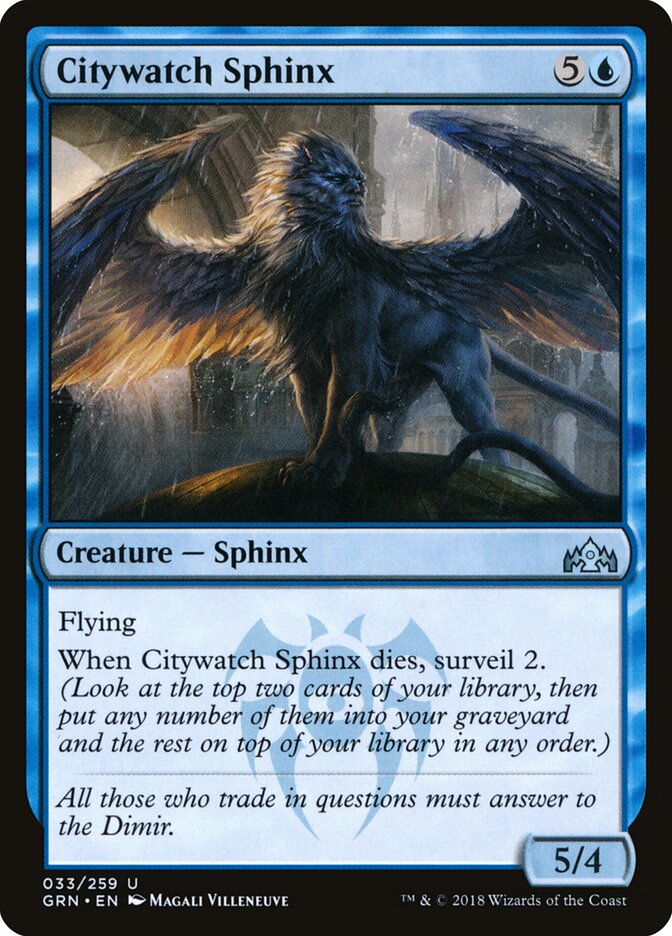 Esfinge de Vigilância Urbana / Citywatch Sphinx - Magic: The Gathering - MoxLand