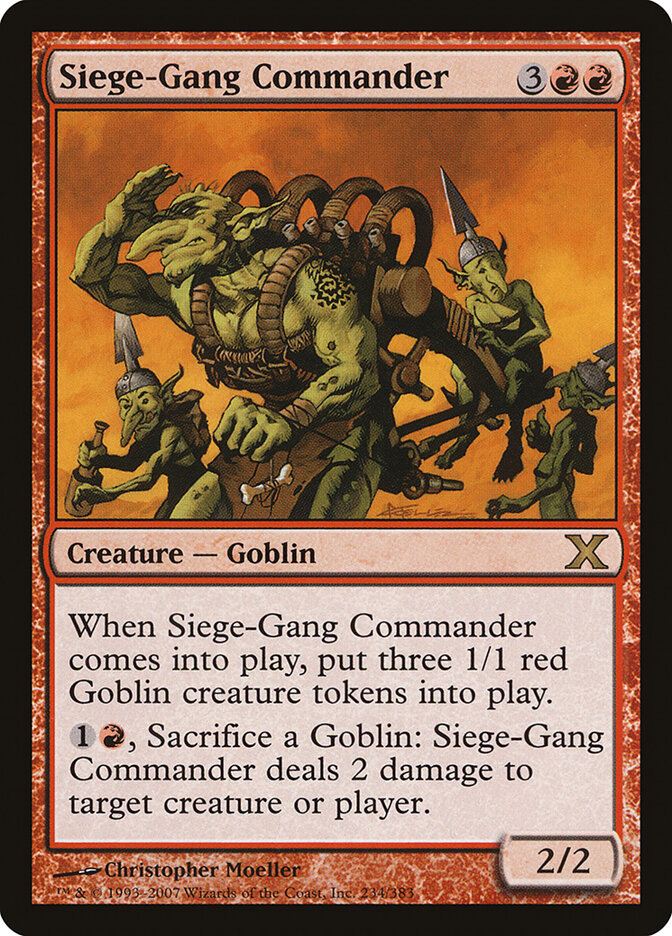 Comandante do Grupo de Cerco / Siege-Gang Commander - Magic: The Gathering - MoxLand