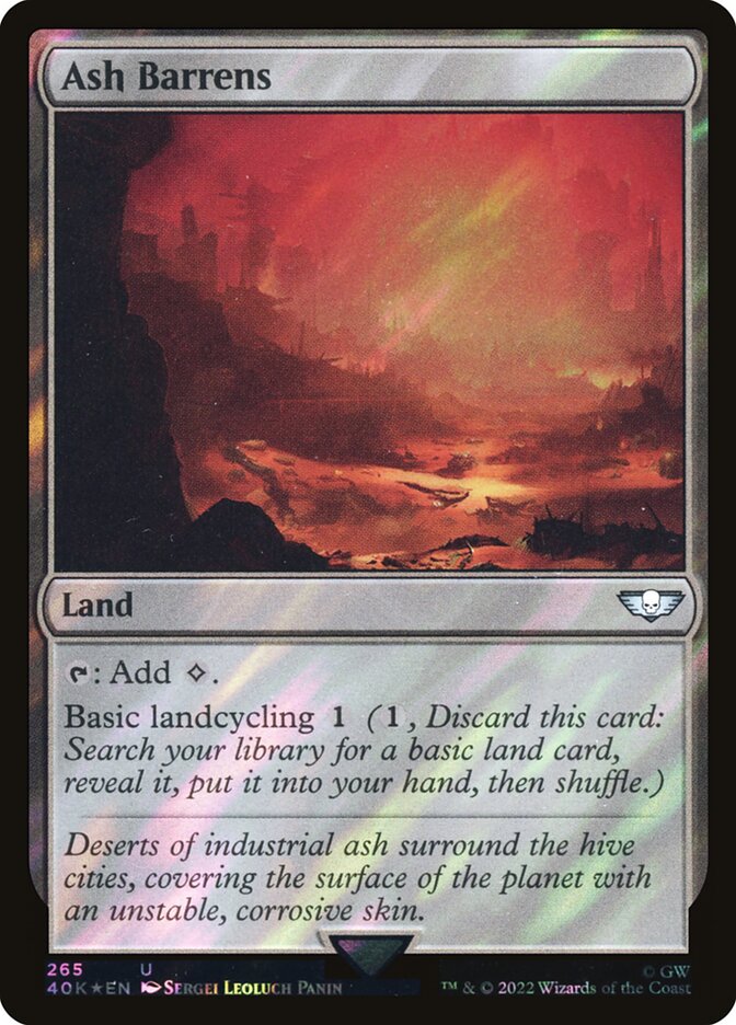 Desolação Fumegante / Ash Barrens - Magic: The Gathering - MoxLand