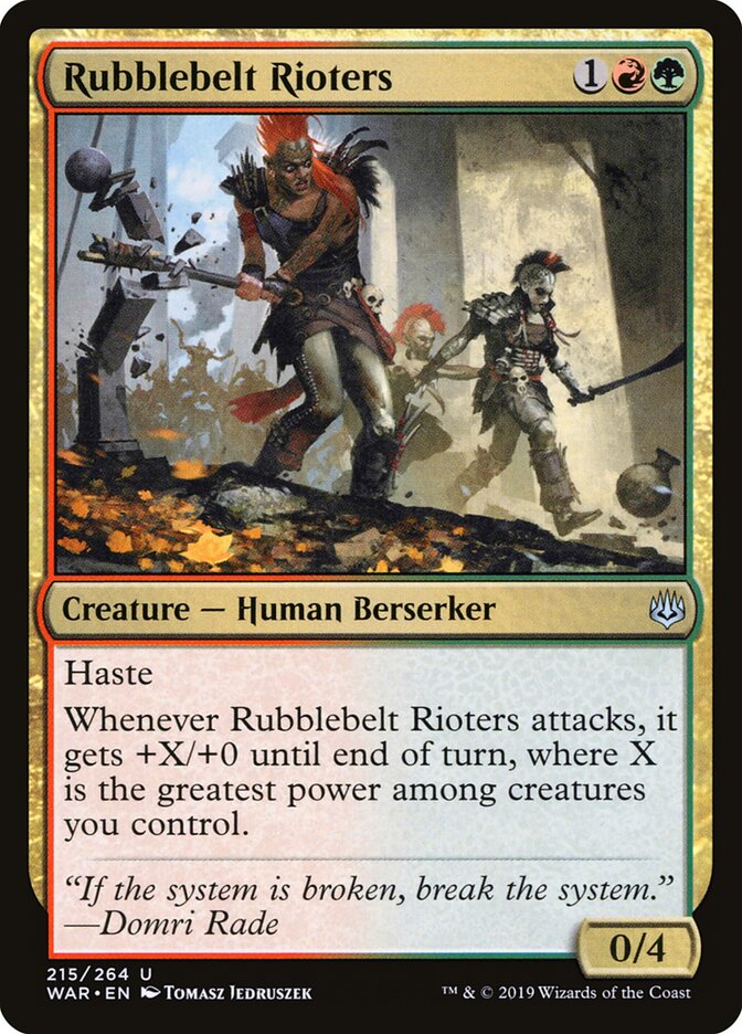 Desordeiros da Faixa de Escombros / Rubblebelt Rioters - Magic: The Gathering - MoxLand