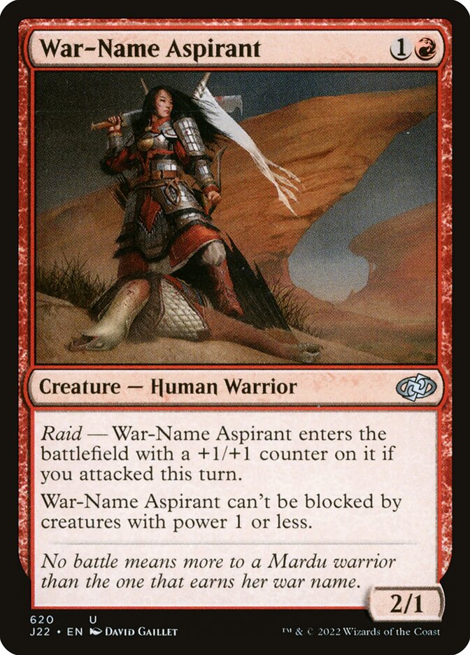 Aspirante a Nome de Guerra / War-Name Aspirant - Magic: The Gathering - MoxLand