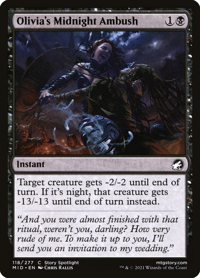 Emboscada à Meia-noite de Olívia / Olivia's Midnight Ambush - Magic: The Gathering - MoxLand